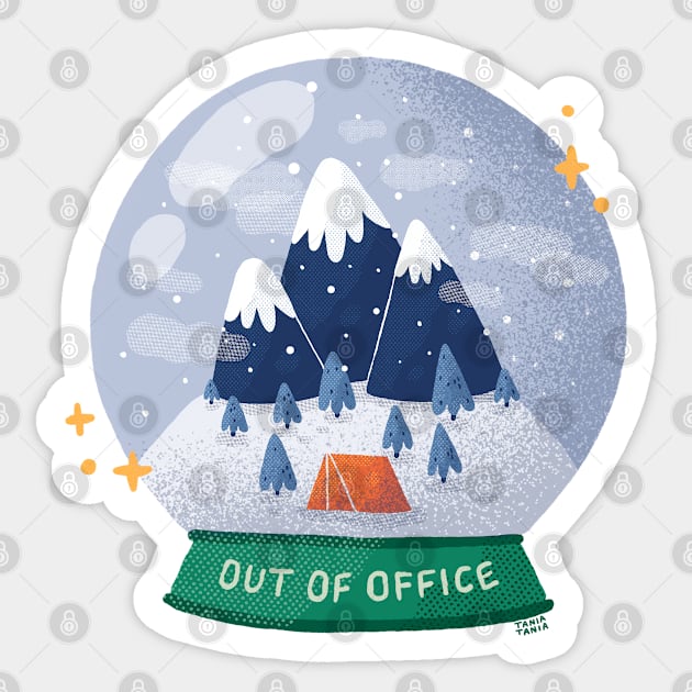 Out of Office Sticker by Tania Tania